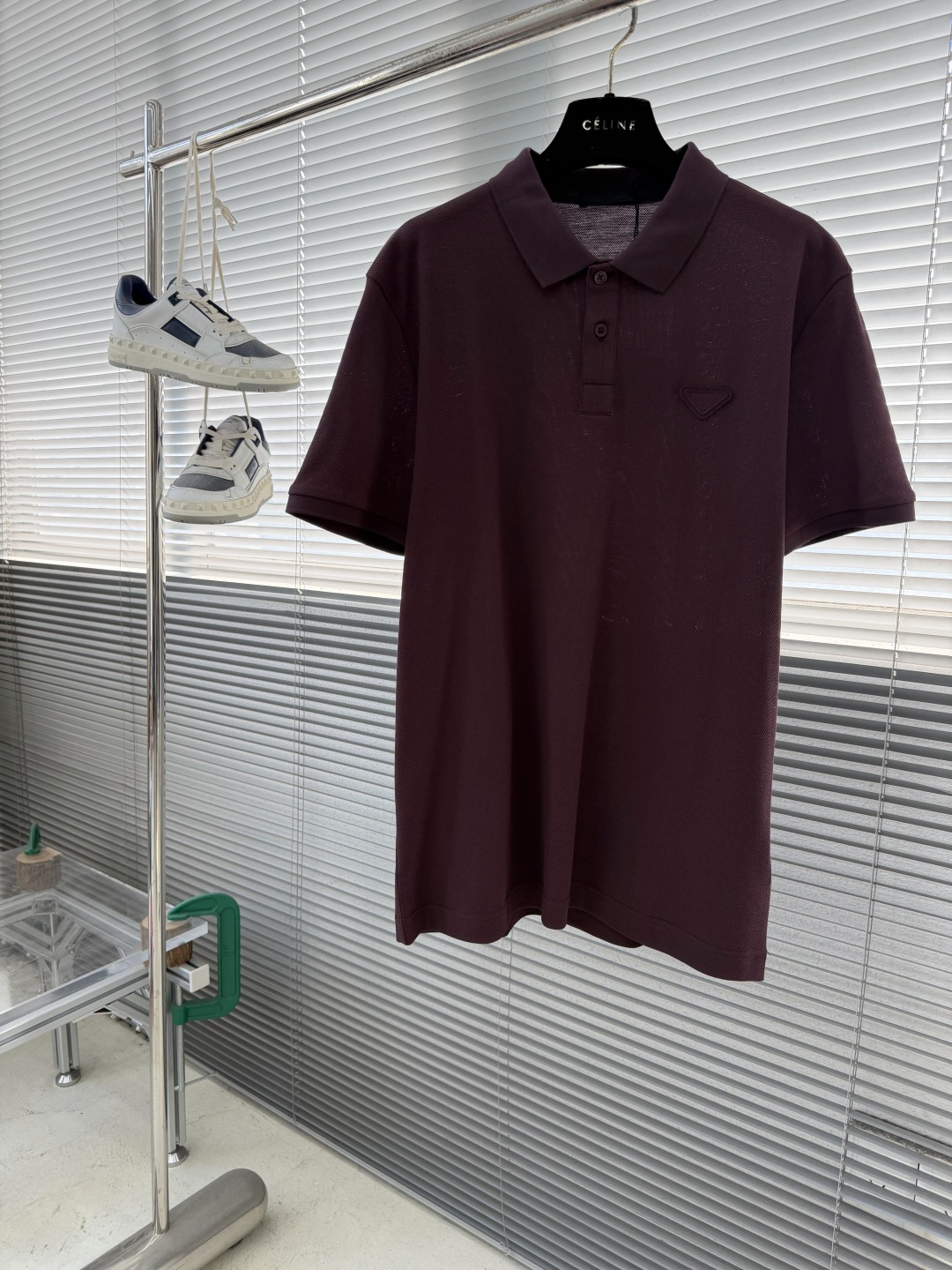 -PRAD 26ss P家春夏新款POLO 原版定制 面料选用进口钻石羊毛珠地棉 轻薄透气 上身丝滑舒适