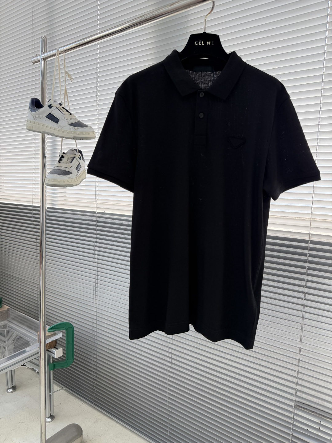 -PRAD 26ss P家春夏新款POLO 原版定制 面料选用进口钻石羊毛珠地棉 轻薄透气 上身丝滑舒适