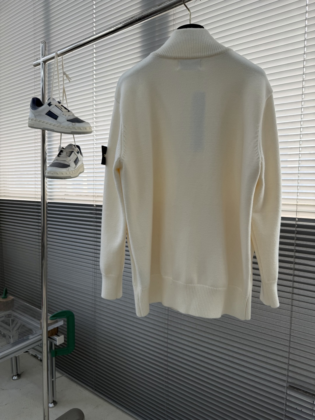 -Stone Island 秋冬季新品 半高立领 拉链针织开衫。袖标可拆取。 石头岛经典基础款高街风袖臂徽章log -Stone Island 秋冬季新品 半高立领 拉链针织开衫。袖标可拆取。 石头岛经典基础款高街风袖臂徽章log