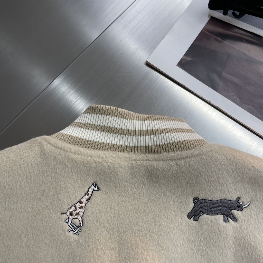 -驴牌 SS26早春新款男刺绣棒球服外套 肩宽55565758胸围61636567衣长69717375