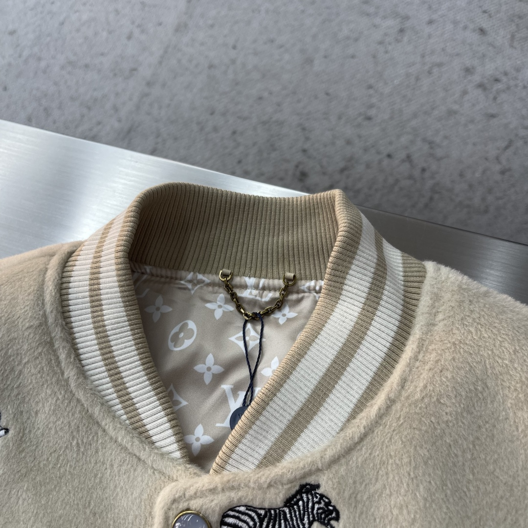 -驴牌 SS26早春新款男刺绣棒球服外套 肩宽55565758胸围61636567衣长69717375