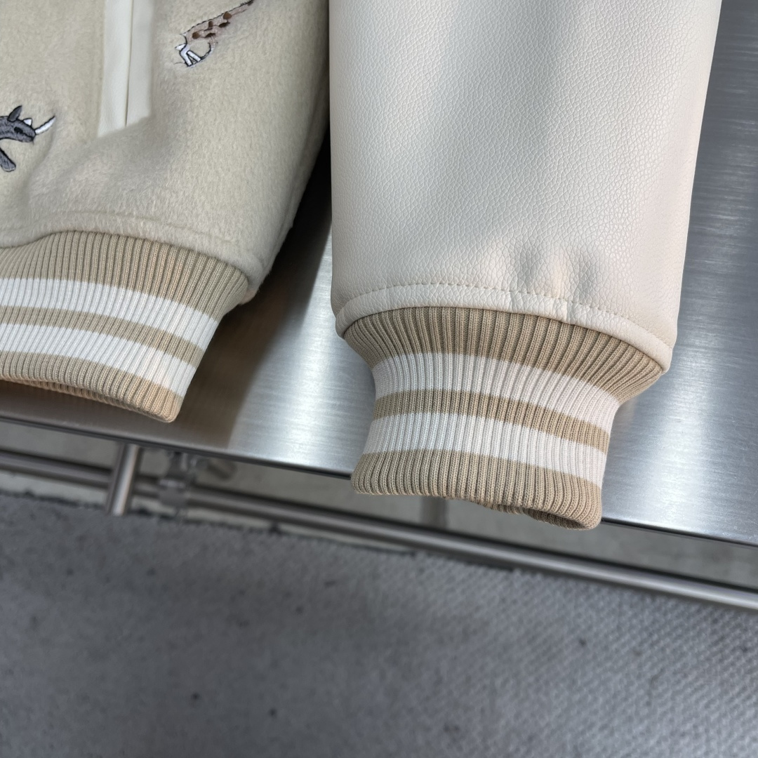 -驴牌 SS26早春新款男刺绣棒球服外套 肩宽55565758胸围61636567衣长69717375