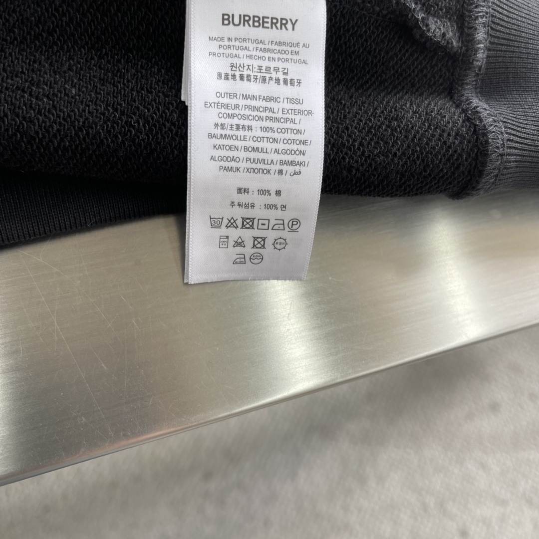 -BBR    经典刺绣LOGO连帽长袖卫衣420克精梳棉毛圈卫衣料440克配套100%棉罗纹定制全棉格