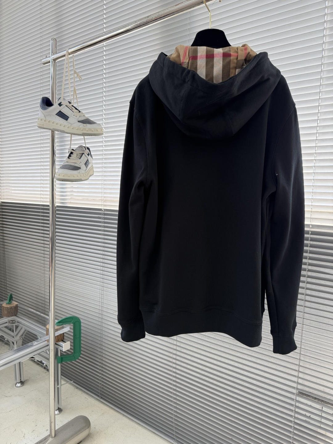 -BBR    经典刺绣LOGO连帽长袖卫衣420克精梳棉毛圈卫衣料440克配套100%棉罗纹定制全棉格