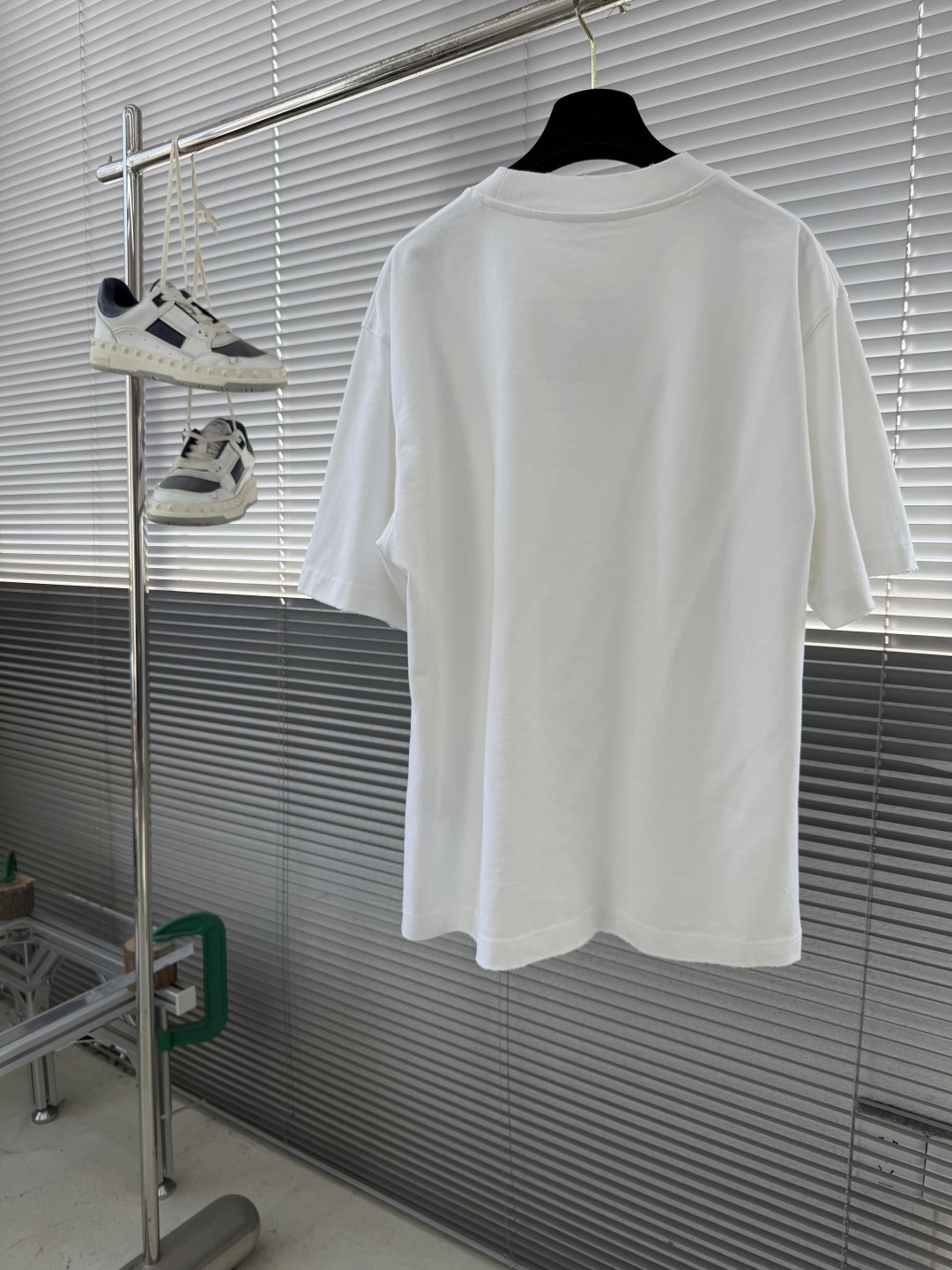 -Alexander Wang 2026SS春夏新款闪银粉对位印花短袖T恤，太帅了 印花发泡很有质感，采