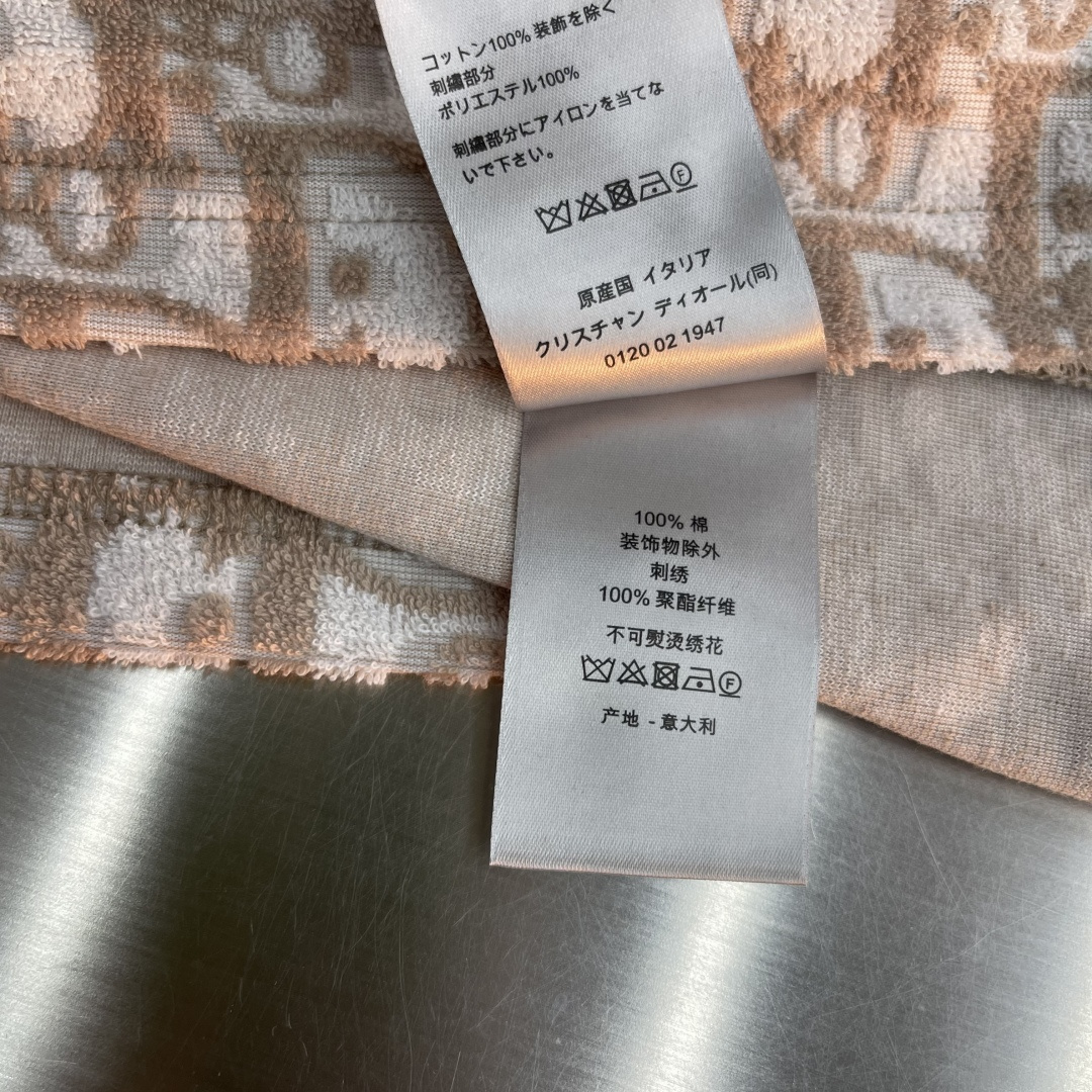 -Dio Oblique 满印字母短袖定制Dio 提花面料 手感柔软 舒适贴肤 米光图腾 以满印Obli