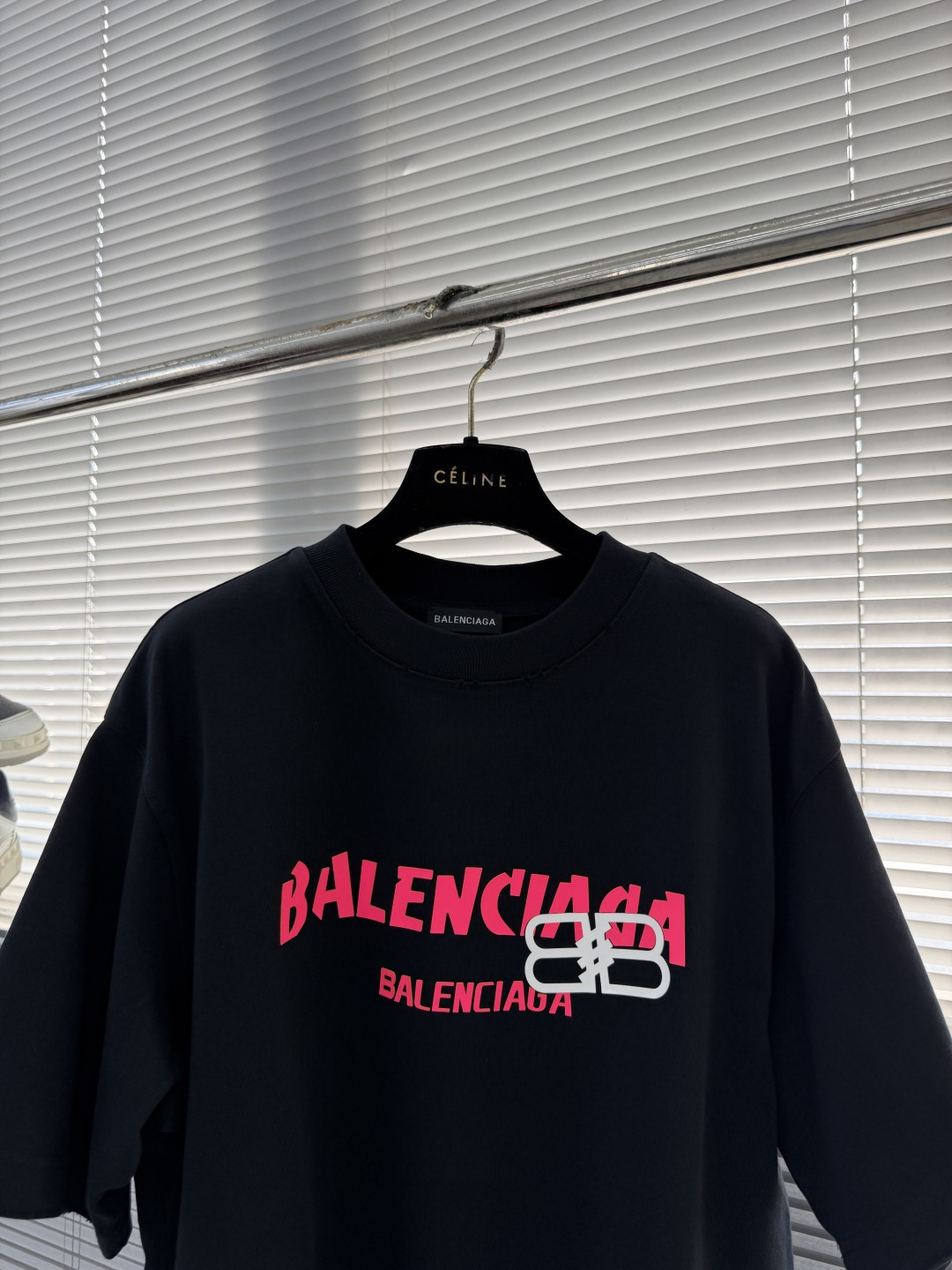 -Balenciag 26年新款重磅短袖，360g重磅洗水棉，定制原版顶级棉面料，前印胶logo点缀，颜
