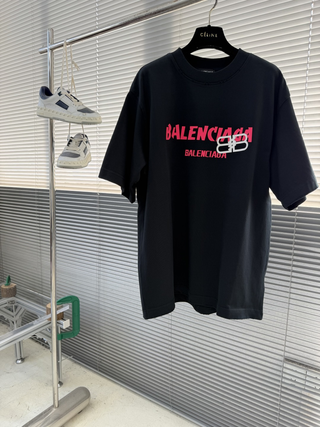-Balenciag 26年新款重磅短袖，360g重磅洗水棉，定制原版顶级棉面料，前印胶logo点缀，颜