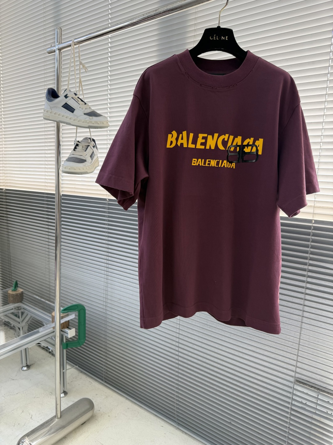 -Balenciag 26年新款重磅短袖，360g重磅洗水棉，定制原版顶级棉面料，前印胶logo点缀，颜