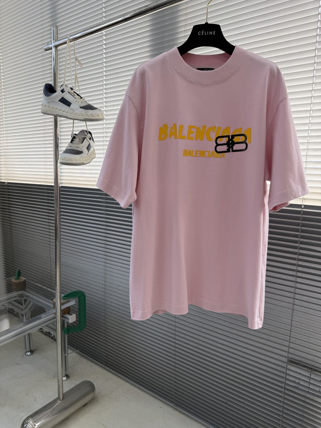 -Balenciag 26年新款重磅短袖，360g重磅洗水棉，定制原版顶级棉面料，前印胶logo点缀，颜