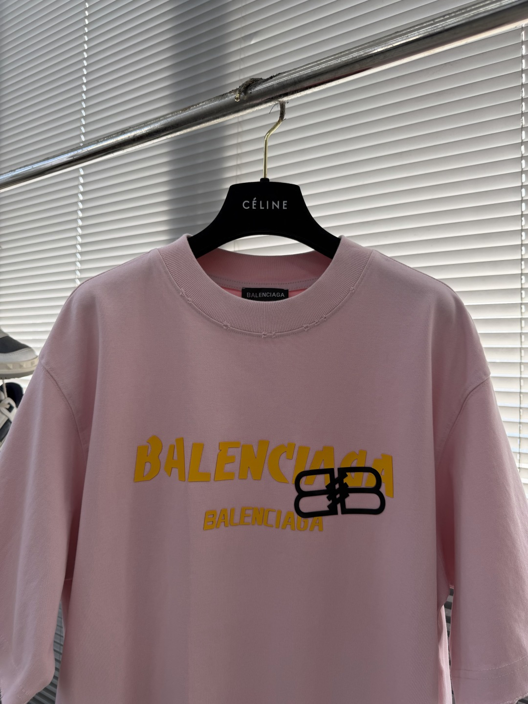-Balenciag 26年新款重磅短袖，360g重磅洗水棉，定制原版顶级棉面料，前印胶logo点缀，颜