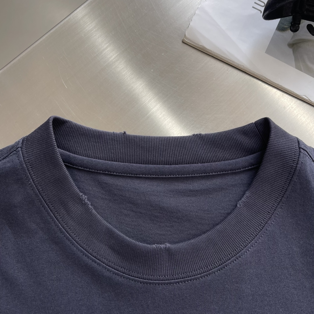 -CH 克罗心 2026春夏系列短袖T恤码数：M-5XL 微阔版型绒感双纱面料。面料表面罗马棉 工艺肌理