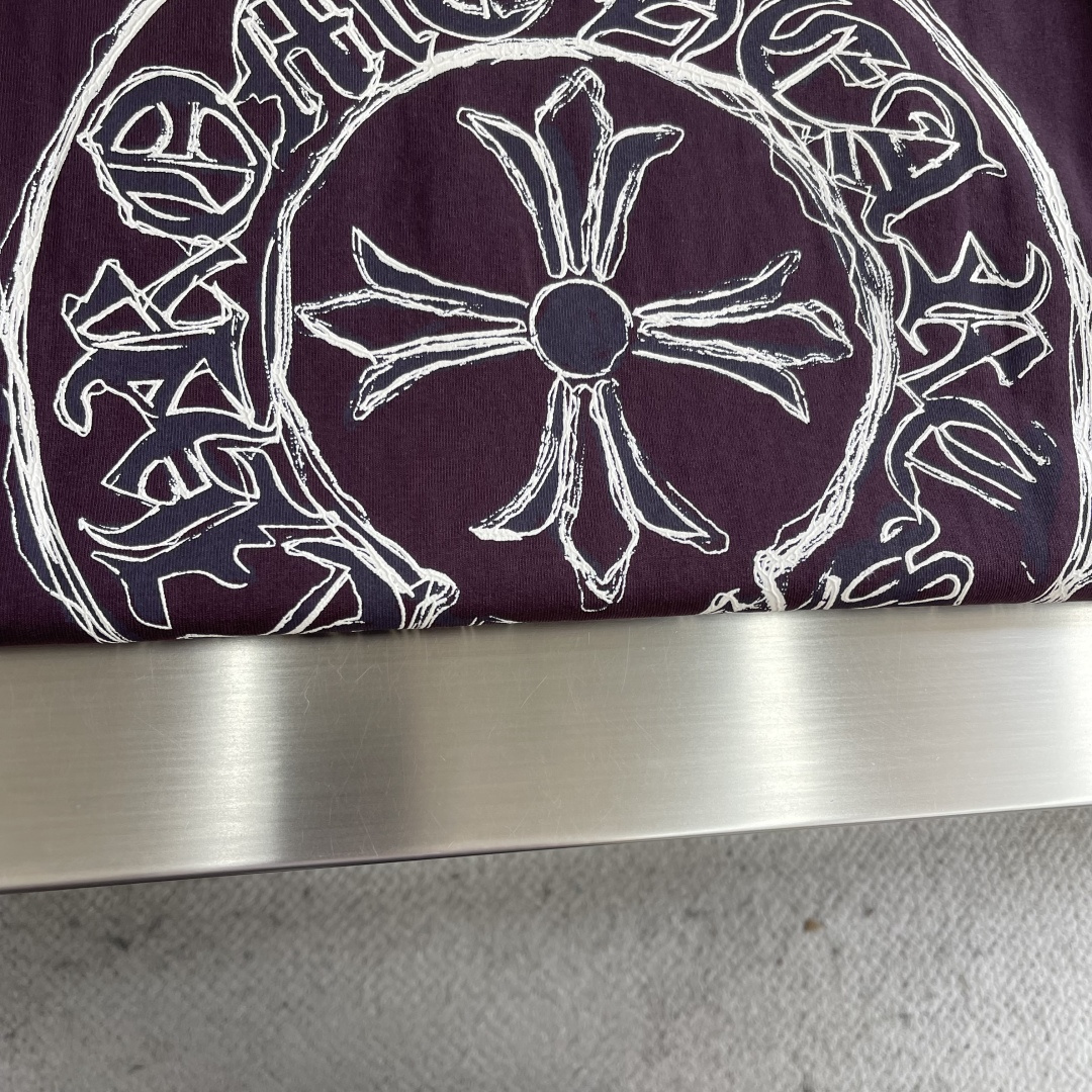 -CH 克罗心 2026春夏系列短袖T恤码数：M-5XL 微阔版型绒感双纱面料。面料表面罗马棉 工艺肌理