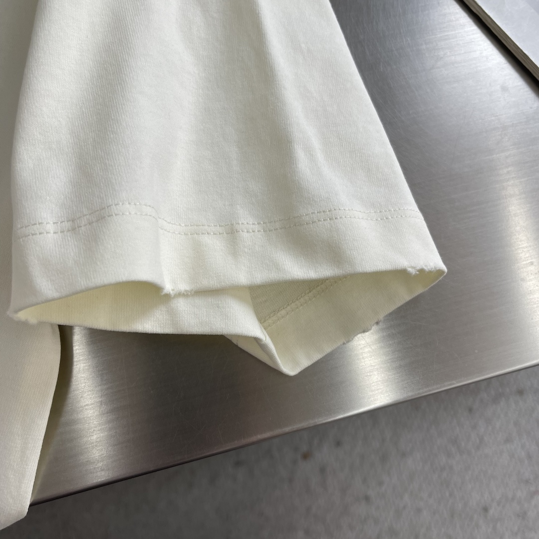 -CH 克罗心 2026春夏系列短袖T恤码数：M-5XL 微阔版型绒感双纱面料。面料表面罗马棉 工艺肌理