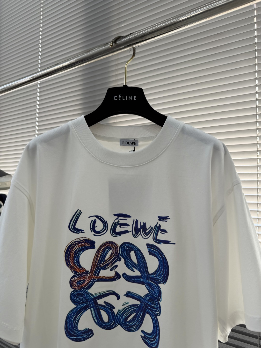 -LOEW 标识logo‼️短袖T恤经典Anagram印花T恤，采用280克新疆棉冰感索罗娜面料，面料凉