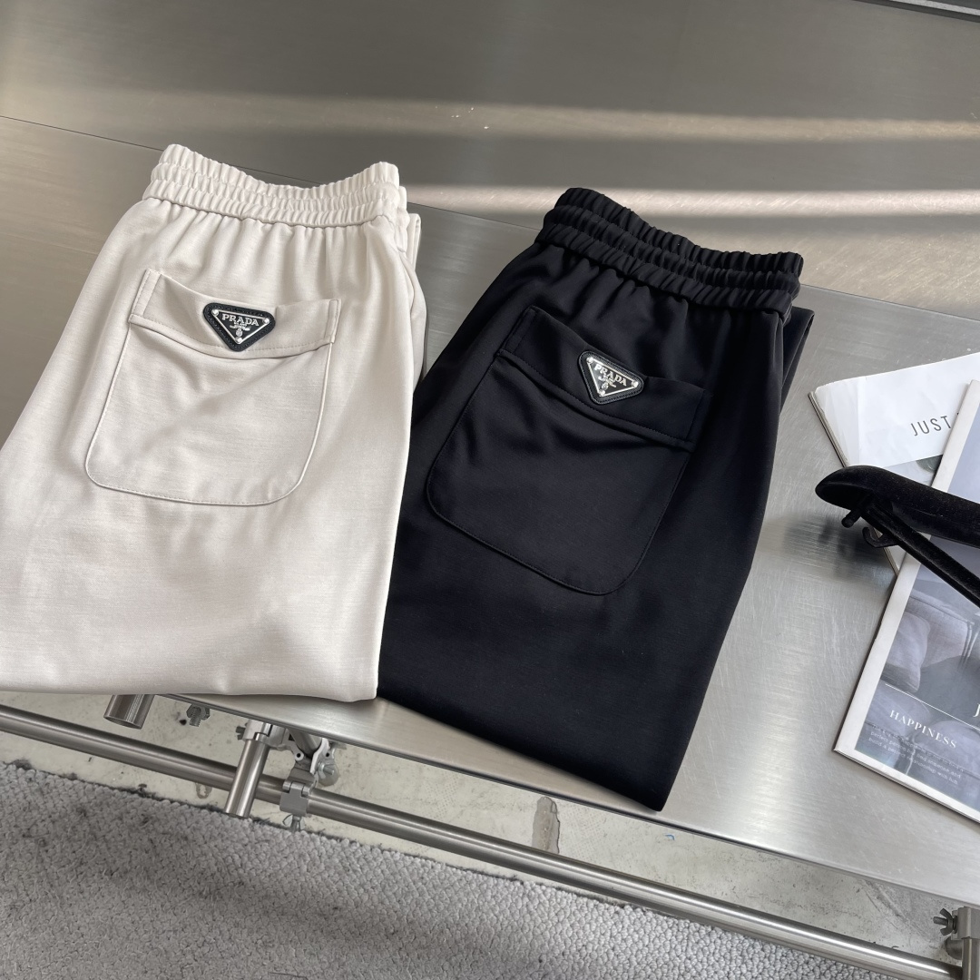 -PRAD 男士休闲裤最新款上身版型无敌正！绝对可以闭眼收的一款此款裤子非常百搭，弹力腰围,日常上班 户