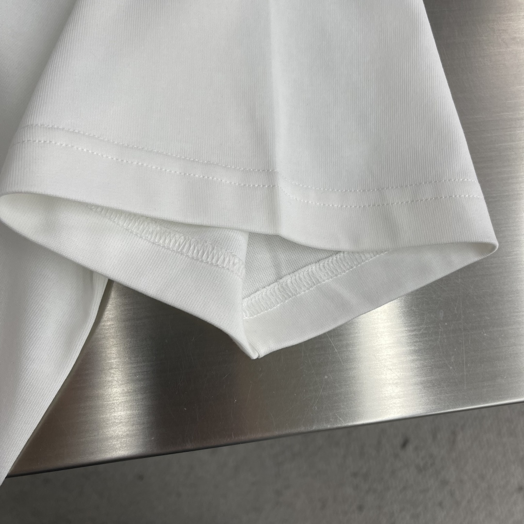 -CH 克罗心 2026春夏新款短袖T恤定制纯棉字母logo贴布印花码数：M L XL XXL