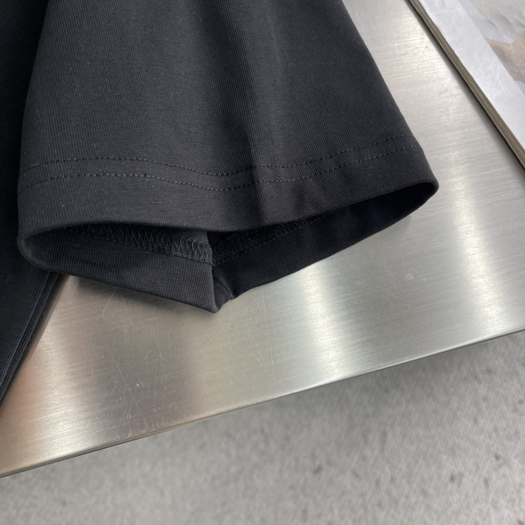 -Balenciag 印花圆领短袖T恤 面料260克新疆棉 提前做过预缩水1×1双纱洗一辈子都不会变形的