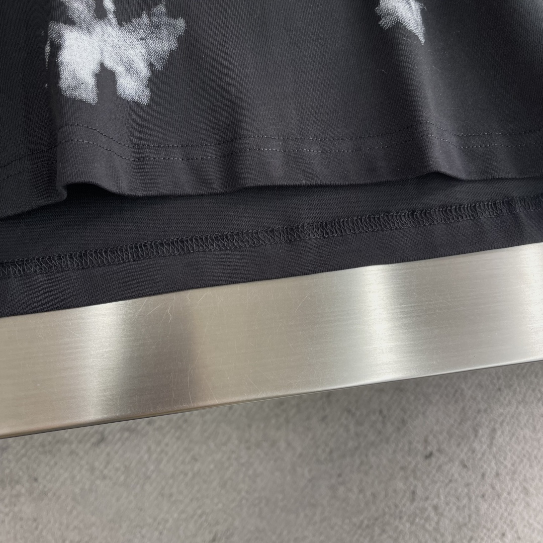 -Balenciag 印花圆领短袖T恤 面料260克新疆棉 提前做过预缩水1×1双纱洗一辈子都不会变形的