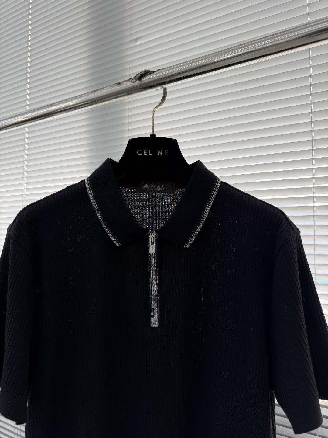-Loro Piana 26春夏新款冰感竖纹针织面料，打造立体质感，告别平面单调，视觉触感双高级，金属拉