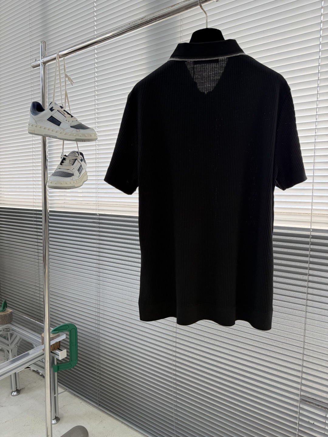 -Loro Piana 26春夏新款冰感竖纹针织面料，打造立体质感，告别平面单调，视觉触感双高级，金属拉