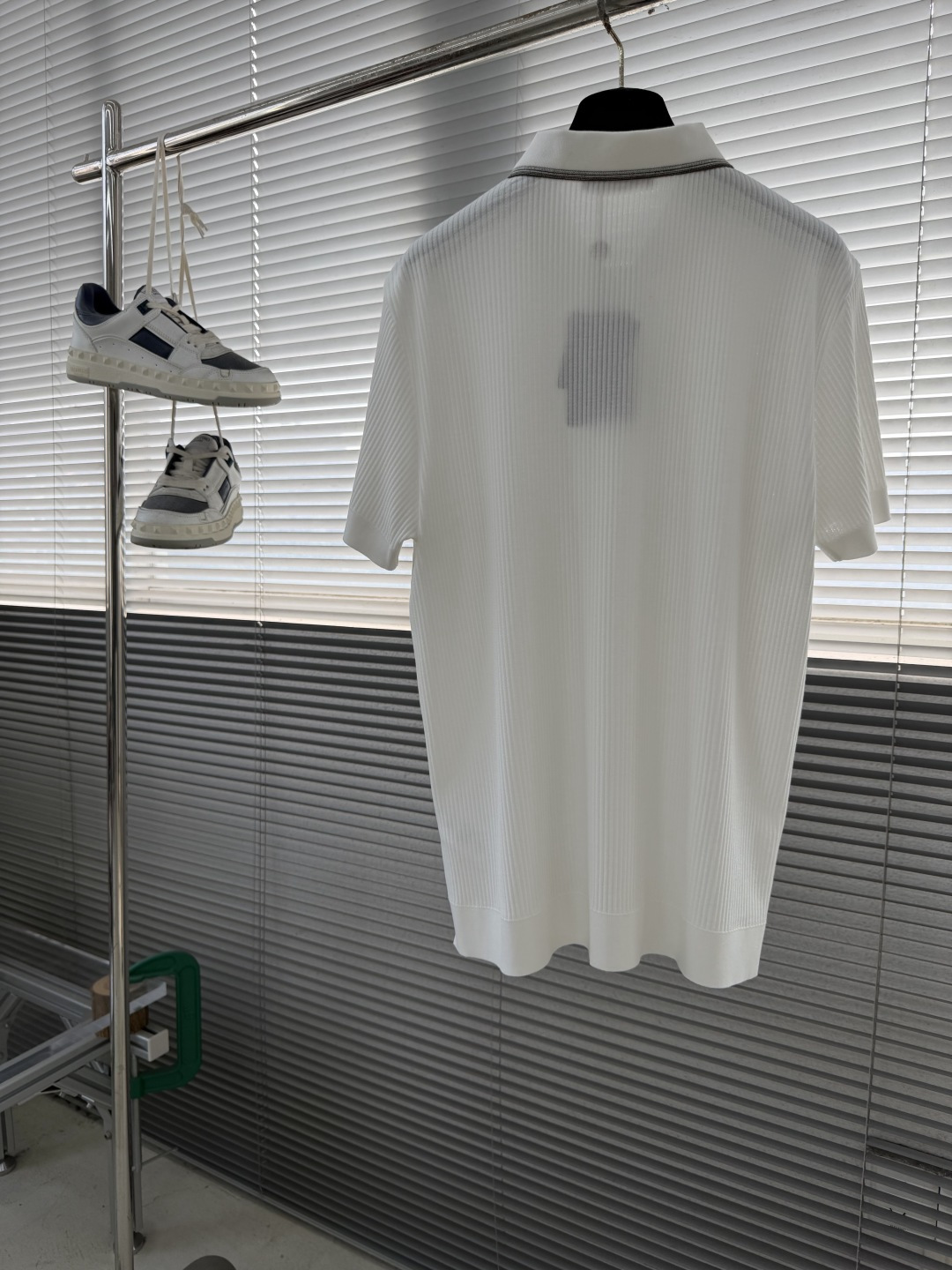 -Loro Piana 26春夏新款冰感竖纹针织面料，打造立体质感，告别平面单调，视觉触感双高级，金属拉