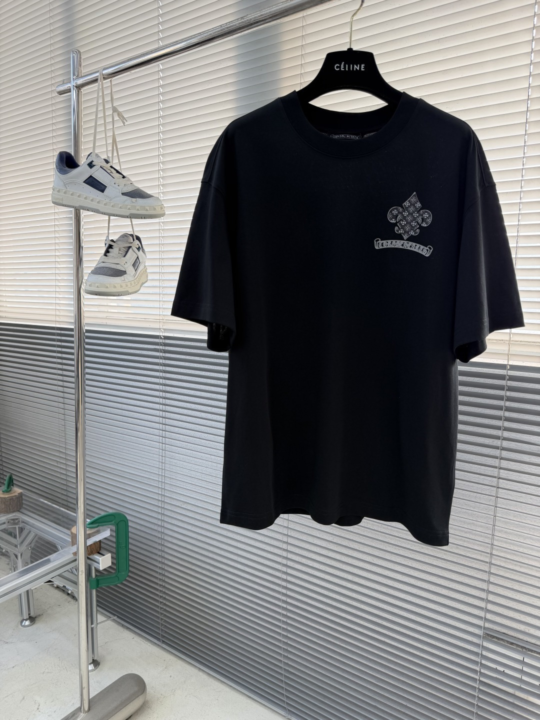 -CH 克罗心 2026春夏新款短袖T恤定制纯棉字母logo贴布印花码数：M L XL XXL