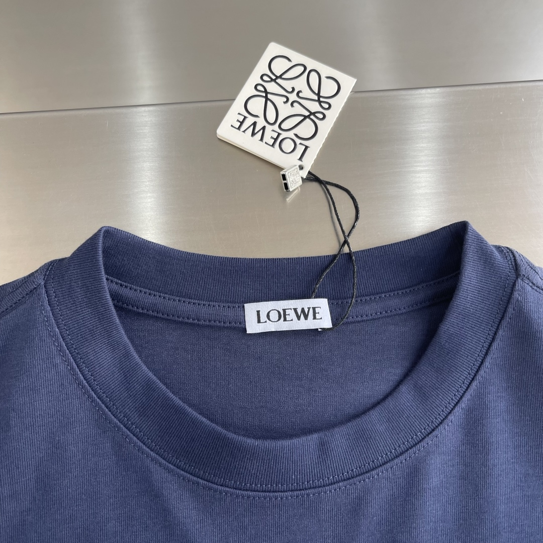 -LOEW 经典刺绣‼️短袖T恤Anagram刺绣 Logo超有辨识度，简约又有质感。高品300g纯棉面