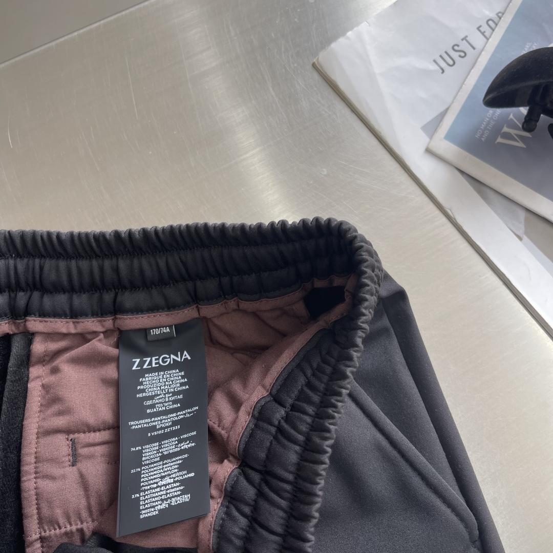 -冬日温暖！保暖系数拉满加厚款复合面料抽绳松紧腰设计休闲长裤Z ZEGB 冬日保暖神裤！加厚复合面料直接