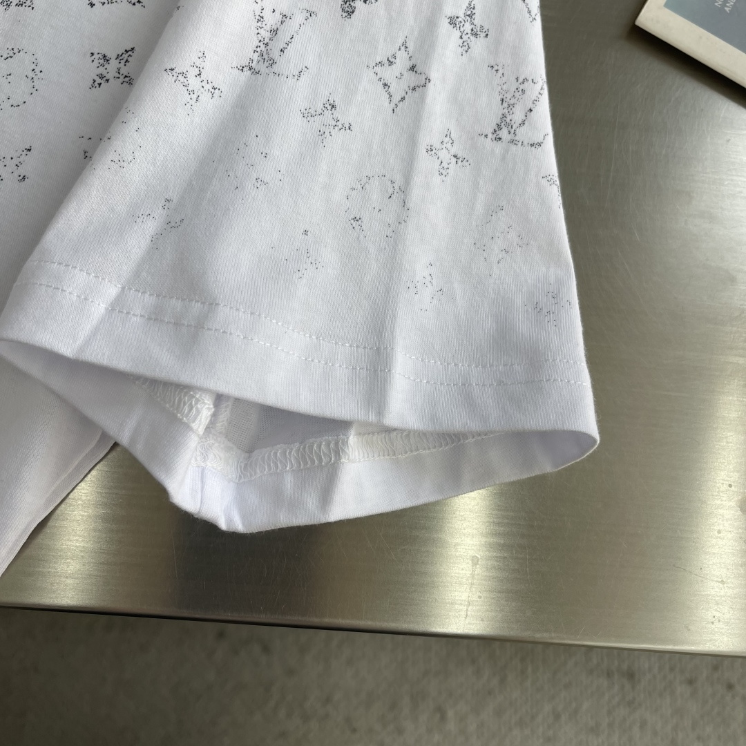 -驴牌 经典渐变棉质圆领短袖21支精疏棉平纹面料1*1索罗纳罗纹面料酵洗胶浆印花尺码：S M L XL尺
