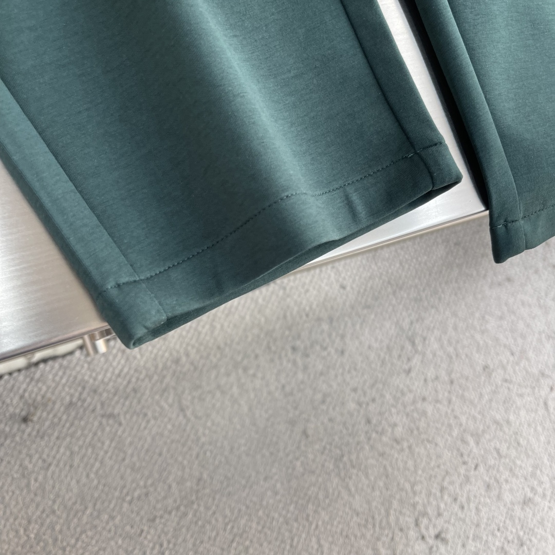 -BBR 2026春夏新款铜氨丝莫代尔休闲卫裤裤身上刺绣标志性品牌标识，客供定制品牌刻印五金配件，彰显品