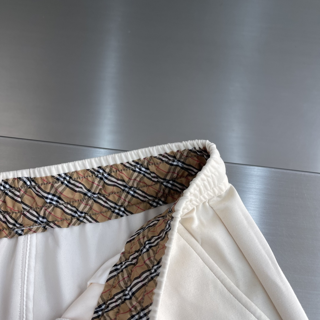 -BBR 2026春夏新款铜氨丝莫代尔休闲卫裤裤身上刺绣标志性品牌标识，客供定制品牌刻印五金配件，彰显品