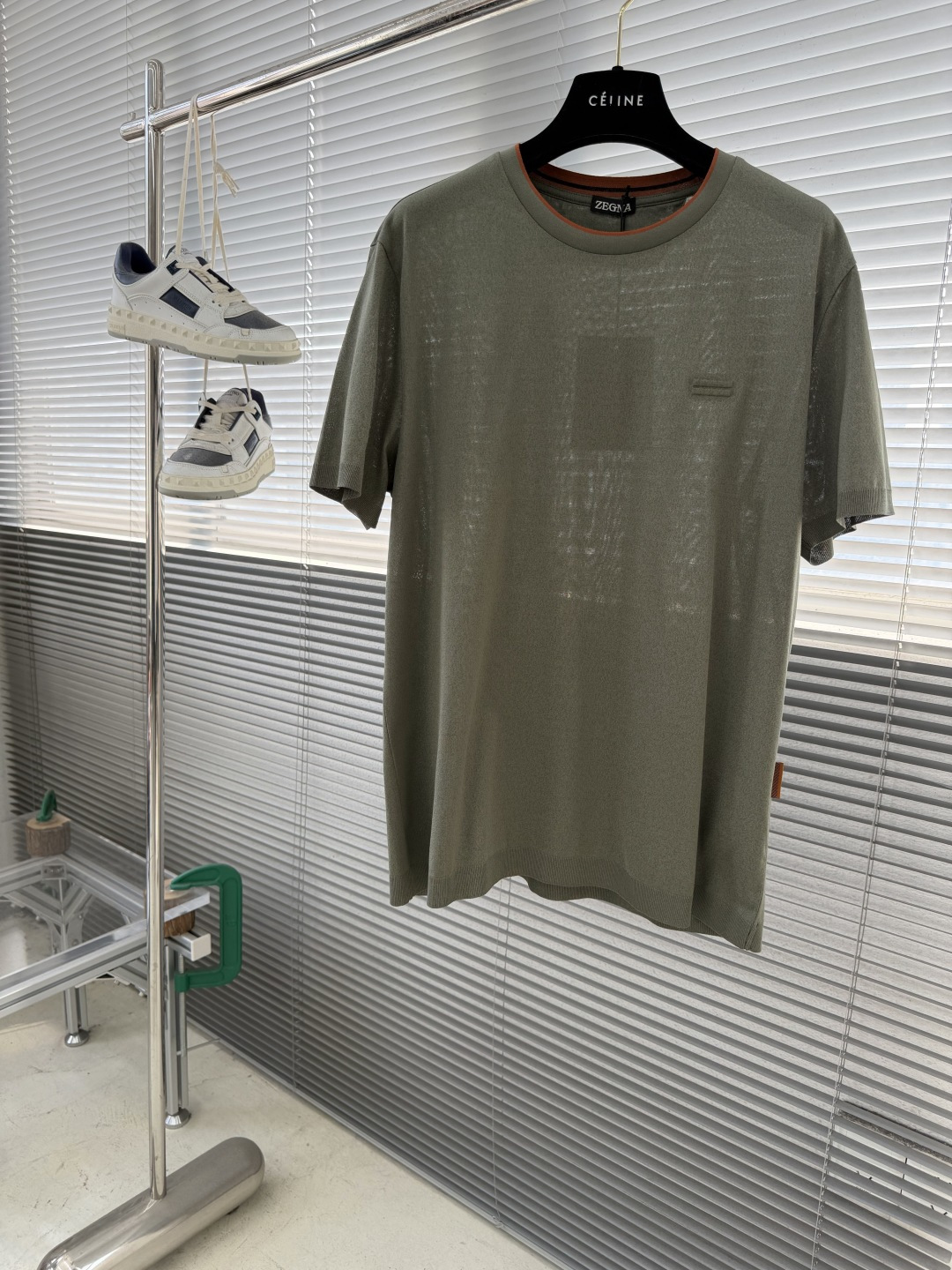 NO:743698,-Z ZEGN 26ss Z's new spring and summer style gray plain short-sleeves, original customization, light and breathable, silky and comfortable upper body, high-end atmosphere, classic and versatile, code number 48-56 (M-3XL), men's clothing, T-shirt,19860909-Z ZEGN 26ss Z家春夏新款花灰起脚平纹短袖 原版定制 轻薄透气 上身丝滑舒适 高端大气,经典百搭 码数48-56（M-3XL）,男装,T-shirt,,Women's clothing