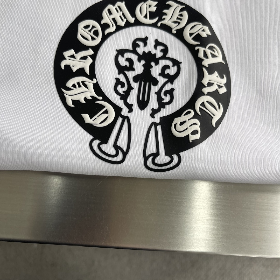 -CH 克罗心 2026SS春夏新品暗黑图腾T恤，潮牌质感天花板！甄选高支双股重磅棉，软糯厚实不软塌，透