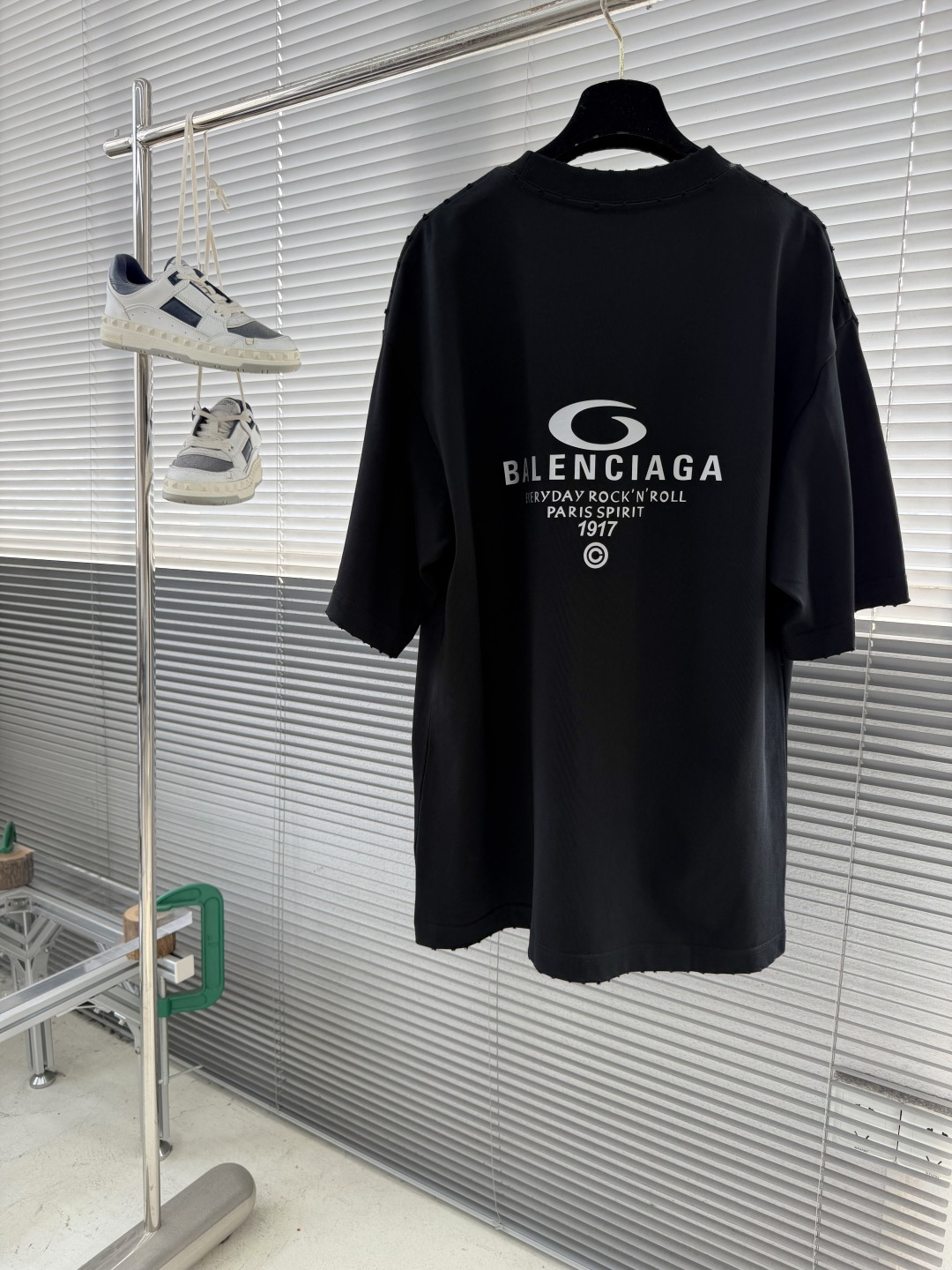 -Balenciag 2026新款原单男士休闲打底短袖T恤！时尚百搭爆款⚠️宽松版型⚠️进口双股纯棉面料