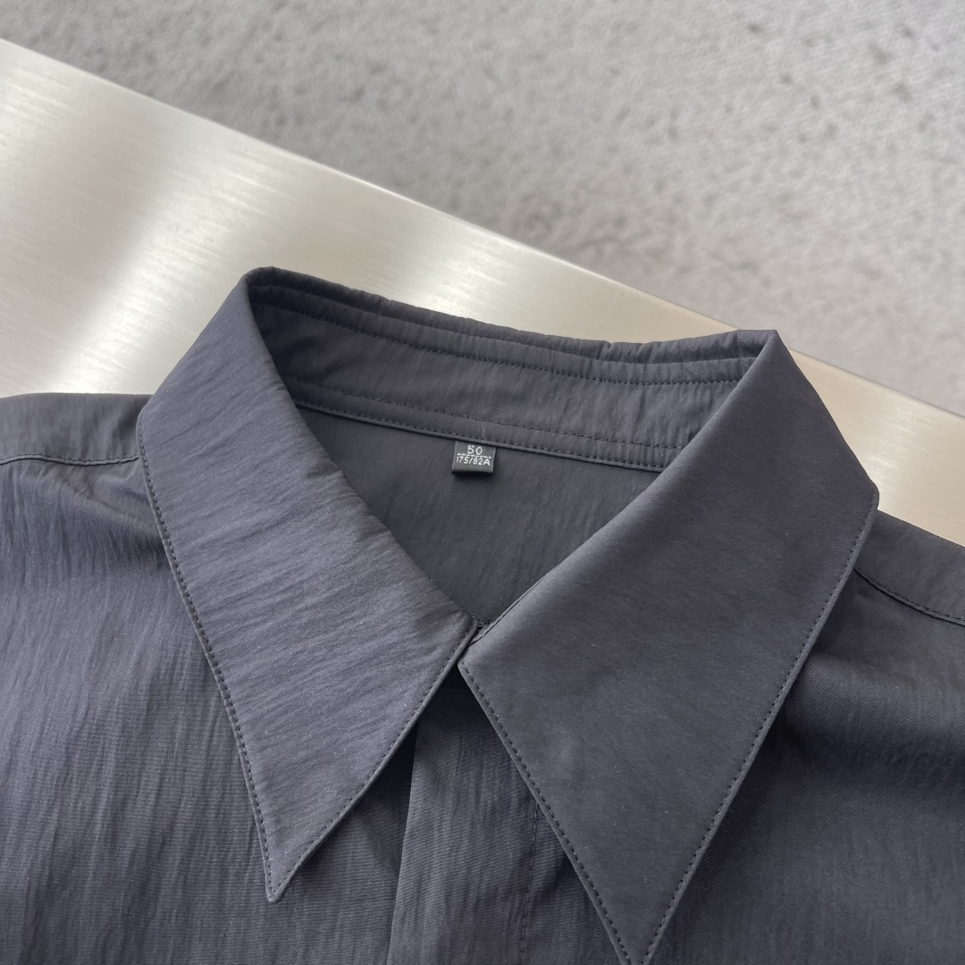 -Bottega Veneta Bv2026ss最新爆款 经典三角折叠口袋 单排扣衬衫外套 码数：48-
