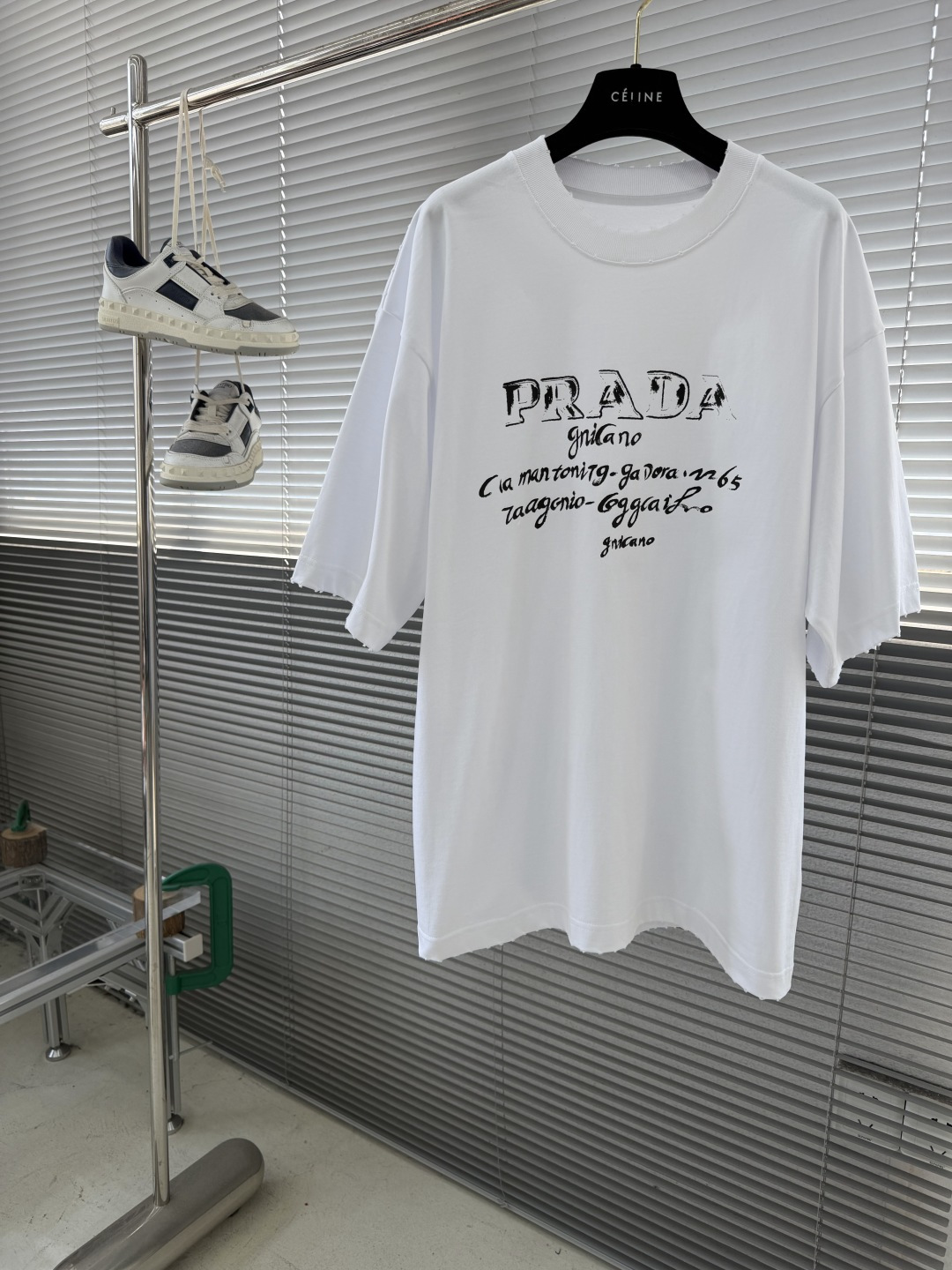 -PRAD 胸前印花质宽松 t 恤衫 不需要所谓烂大街的华丽文案 主打品质- 面料经过2次高温缩水固色 