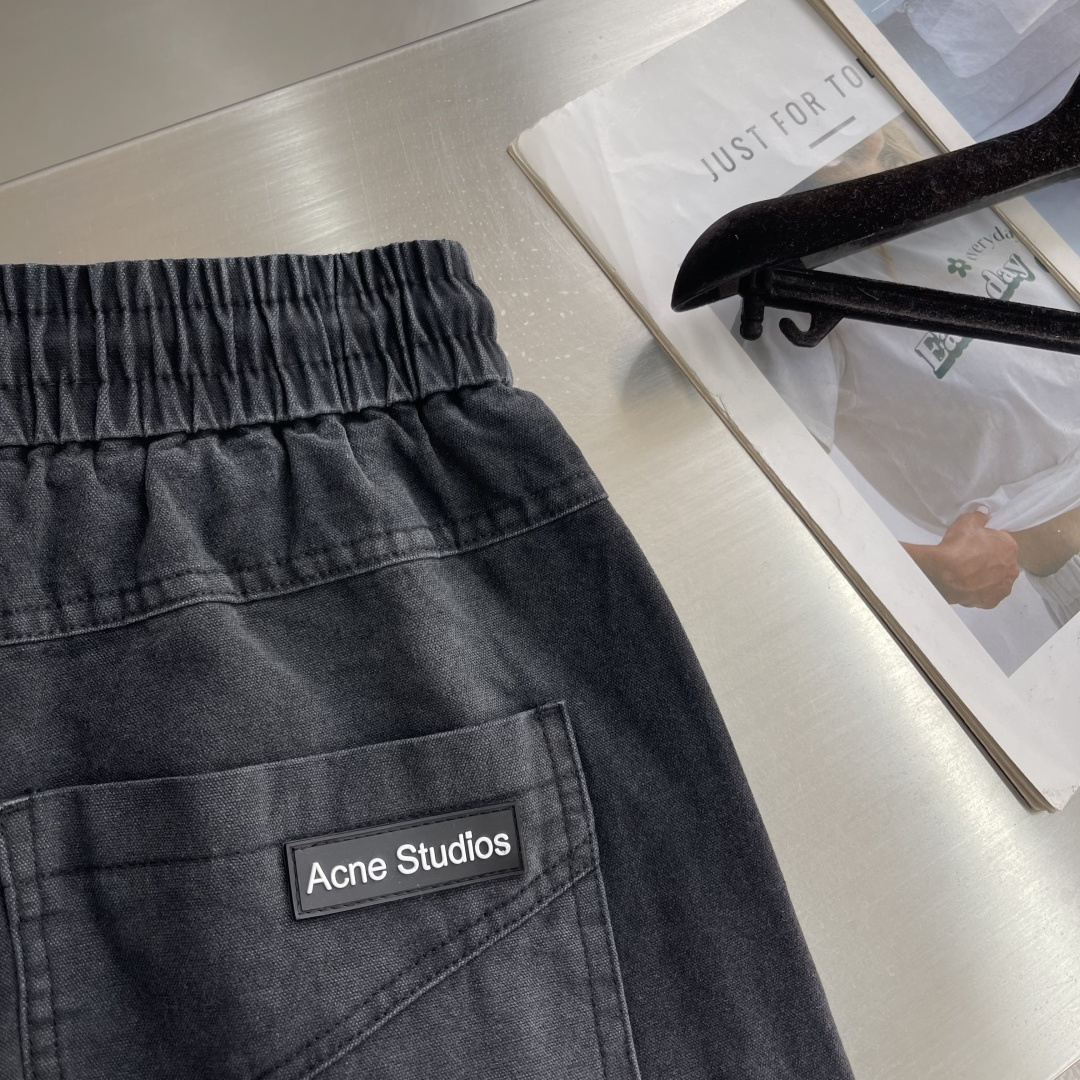 -Acne Studio 26年新款春秋休闲裤裤，采用优质高定面料，纯棉洗水珠帆布 洗水处理后既保持了珠