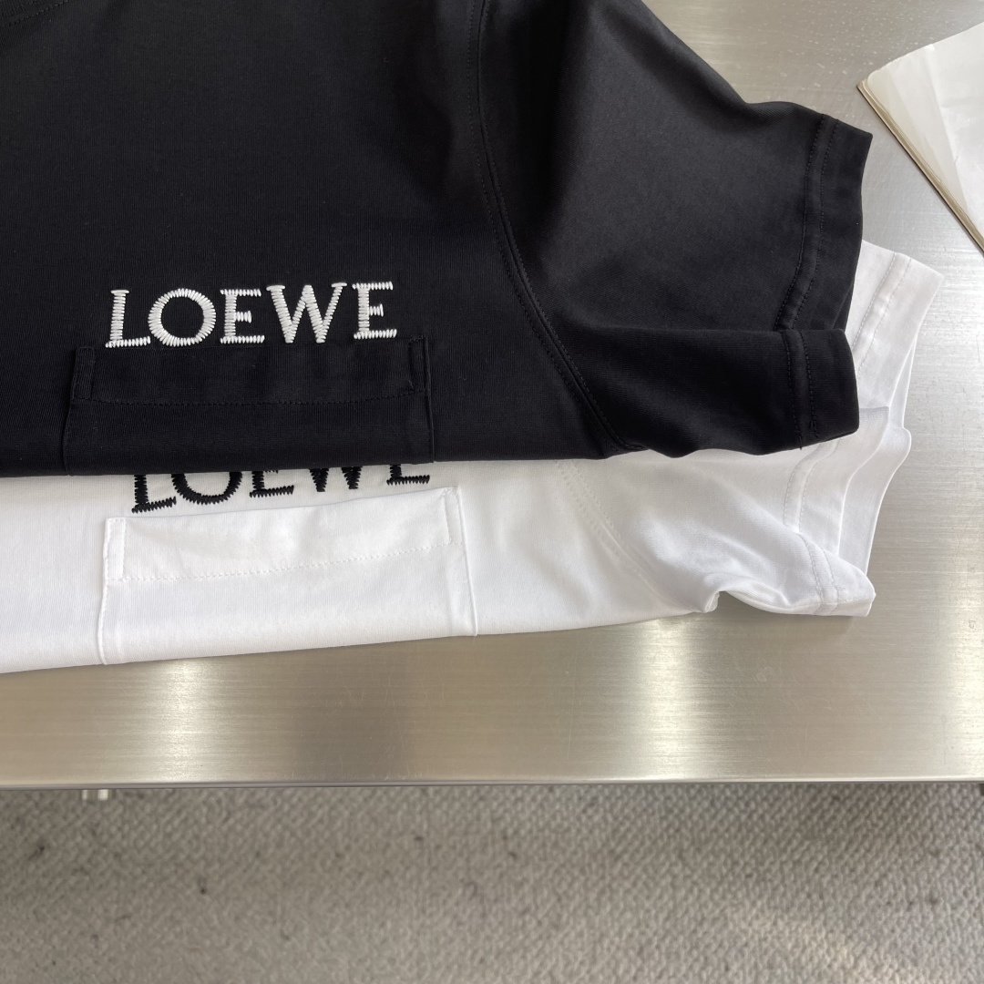 -LOEW 口袋刺绣细节全棉T恤面料质感很好舒适亲肤尺码:S-XXL肩宽4445474850胸围 101