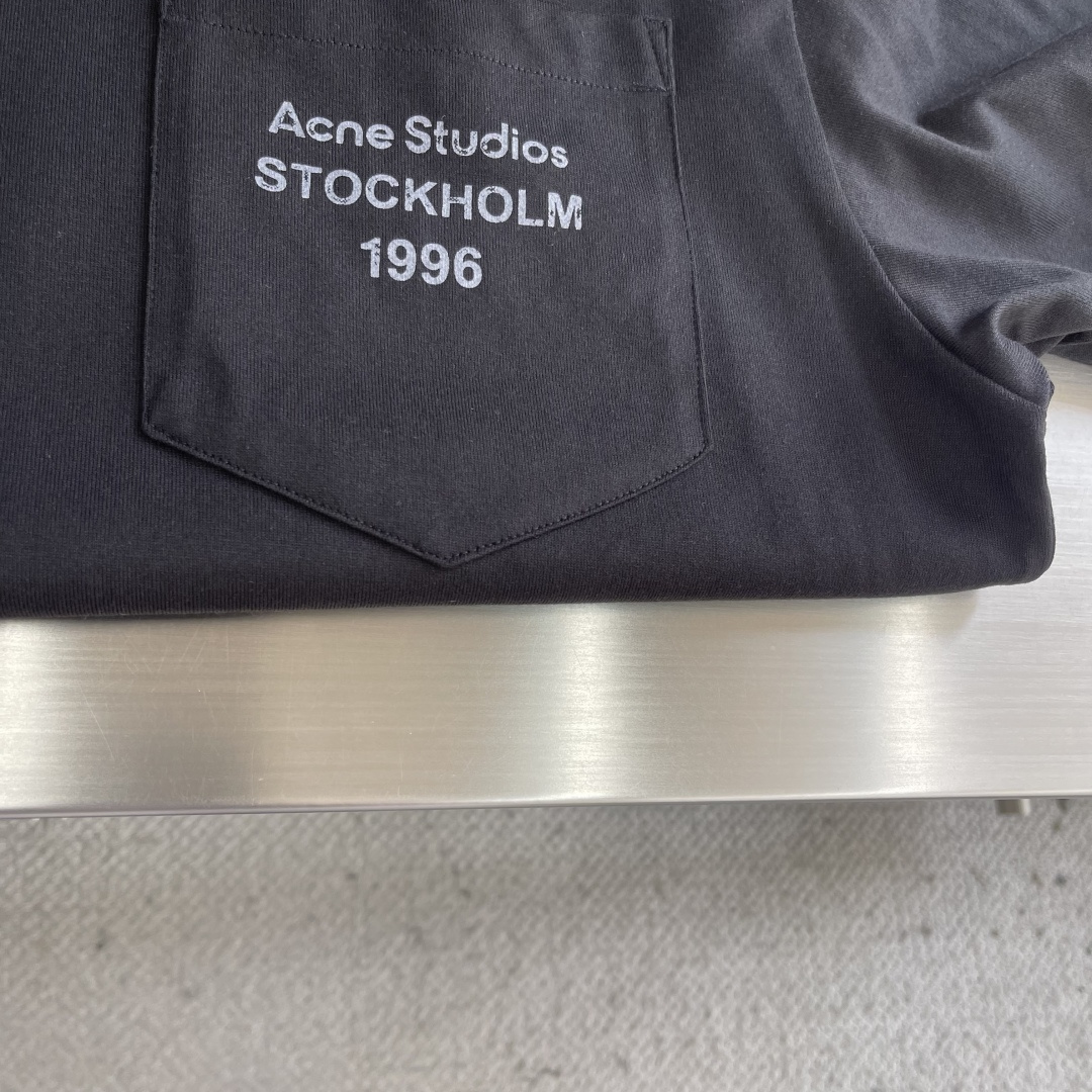 -Acne Studio 印花细节全棉T恤厚款面料质感很好舒适亲肤。尺码:S-XL肩宽50525355胸