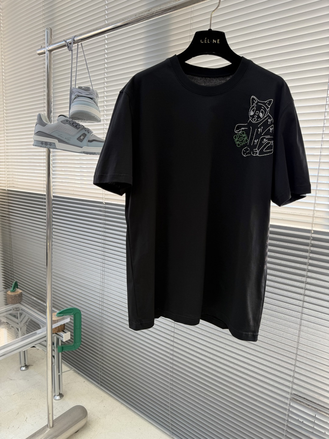 -LOEW 刺绣细节全棉T恤面料质感很好，亲肤感强，穿着舒适！码数：S-XXL肩宽4445474850胸