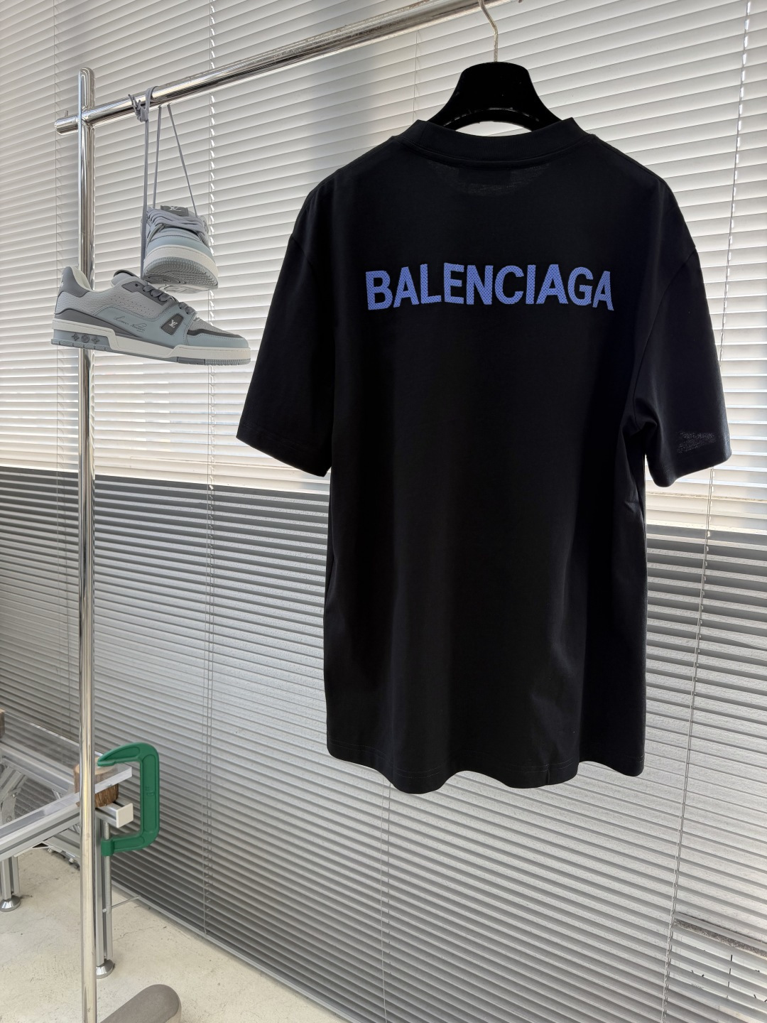 -Balenciag 2026春夏新款首发专柜最新款短袖圆领T恤 高端订制 设计前卫时尚！品牌logo手