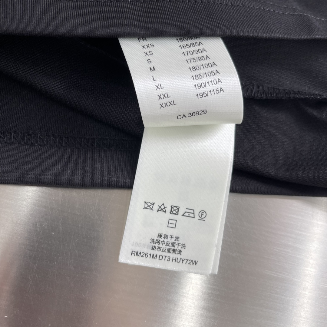 -驴牌 26SS亮片装饰标识特种刺绣圆领T恤26支双纱全棉精梳棉220克1*1索罗娜罗纹280克特种刺绣