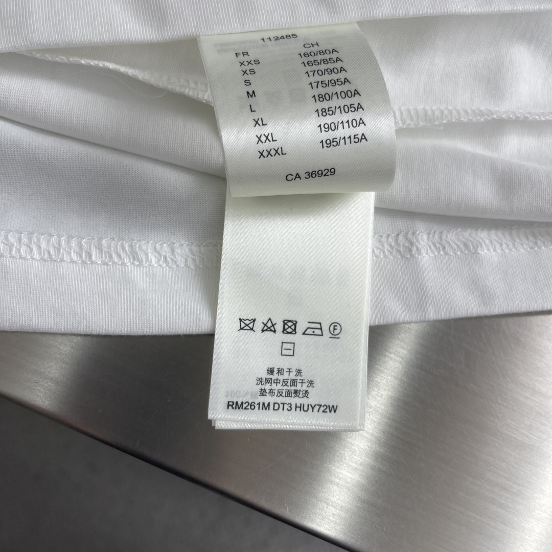 -驴牌 26SS亮片装饰标识特种刺绣圆领T恤26支双纱全棉精梳棉220克1*1索罗娜罗纹280克特种刺绣