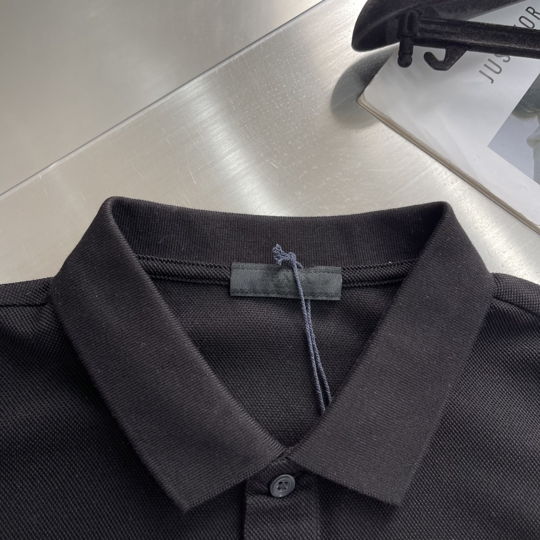 -PRAD 26ss 顶级爆款 胶条红标系列POLO短袖 经典百搭 纯棉面料 舒适透气 经典百搭 码数：