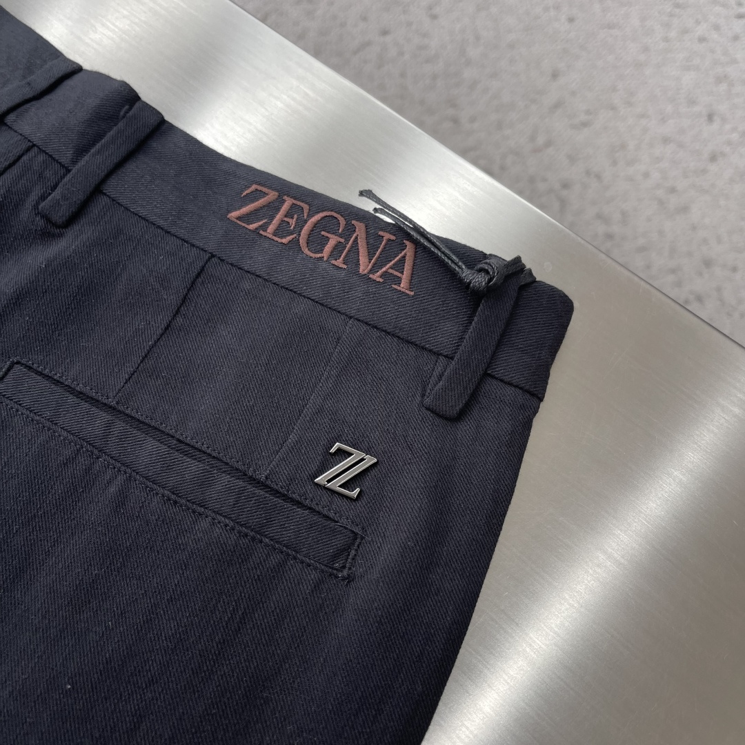 -Z zegn 2026春夏新款休闲西转裤版型：小直筒 （32码裤脚18CM）面料：超柔软棉麻面料 设计