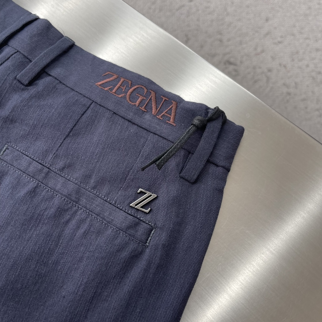 -Z zegn 2026春夏新款休闲西转裤版型：小直筒 （32码裤脚18CM）面料：超柔软棉麻面料 设计