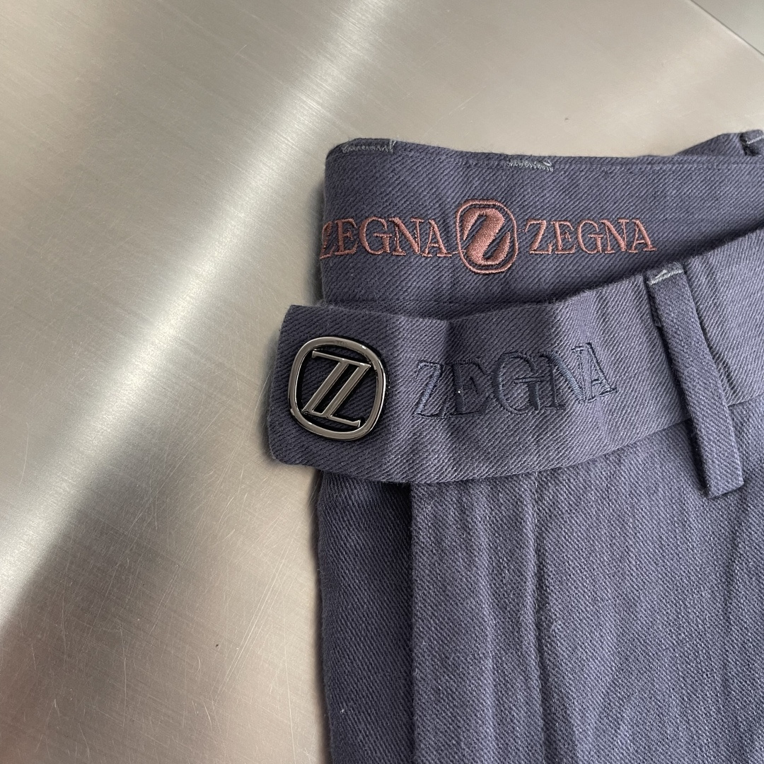 -Z zegn 2026春夏新款休闲西转裤版型：小直筒 （32码裤脚18CM）面料：超柔软棉麻面料 设计