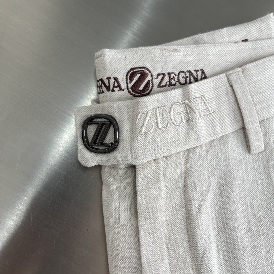 -Z zegn 2026春夏新款休闲西转裤版型：小直筒 （32码裤脚18CM）面料：超柔软棉麻面料 设计