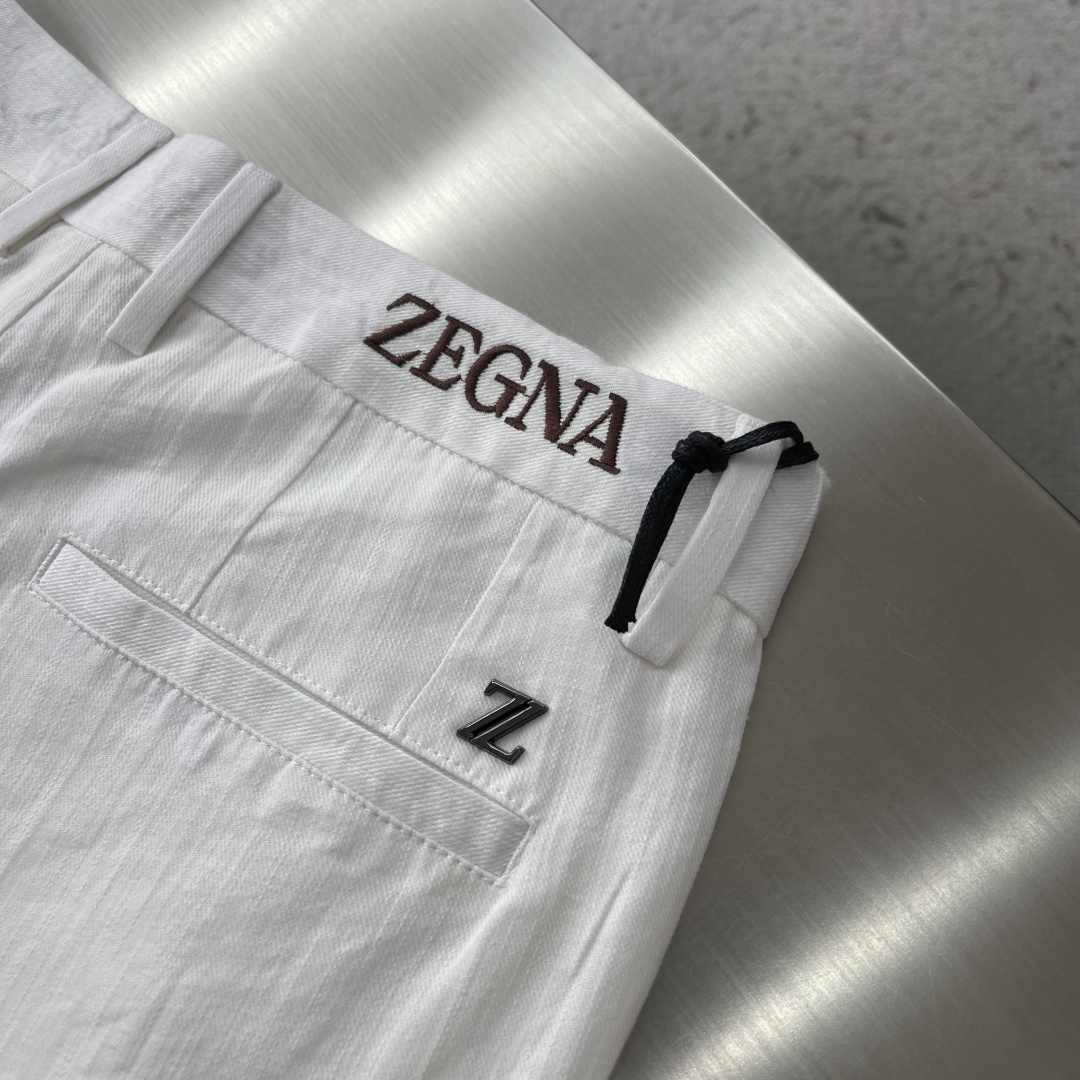 -Z zegn 2026春夏新款休闲西转裤版型：小直筒 （32码裤脚18CM）面料：超柔软棉麻面料 设计